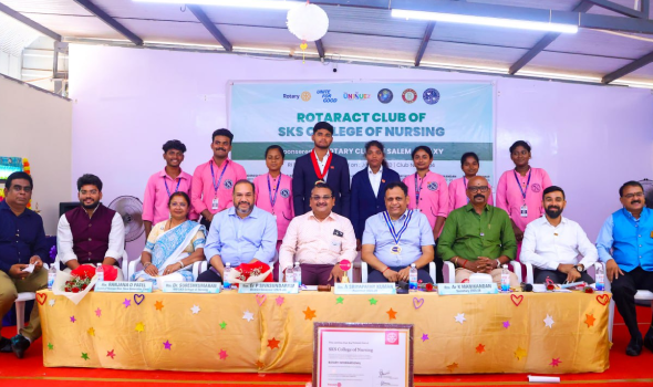 Inauguration & Installation Ceremony of Rotaract Club of SKS College of Nursing